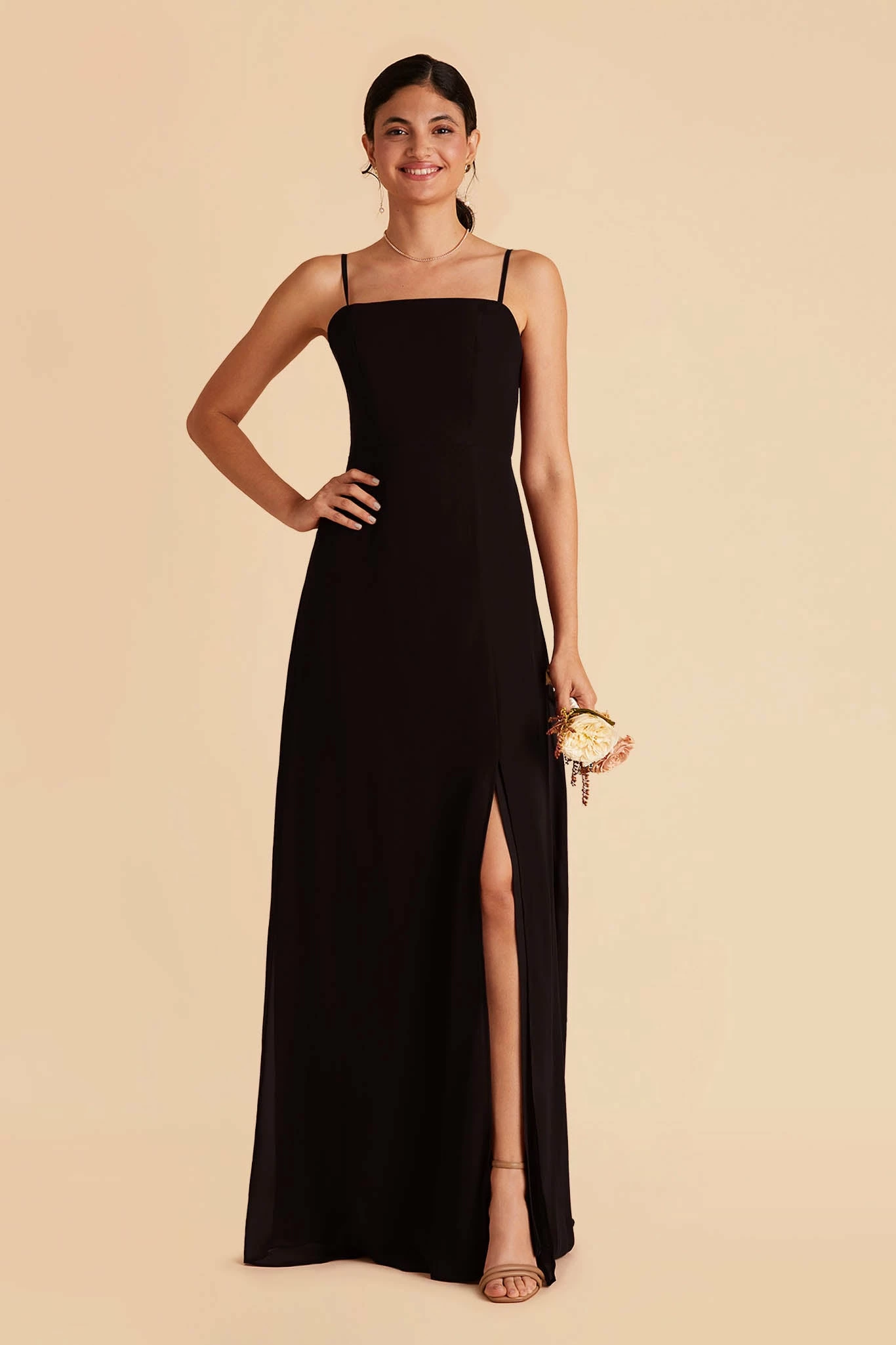 Chris Convertible Chiffon Dress - Black 3 Chris Convertible Chiffon Dress - Black - Image 3