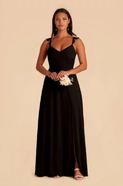 Doris Chiffon Dress - Black