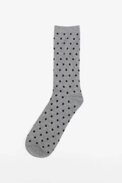 Groomsmen Socks - Polka Dot Grey