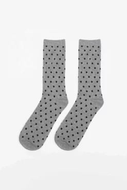 Groomsmen Socks - Polka Dot Grey -US Skirt Sales 2024 black grey polka dot groomsmen socks 02