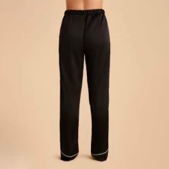 Jonny Satin Pajama Pants - Black 16 Jonny Satin Pajama Pants - Black -US Skirt Sales 2024 black jonny satin pants bridesmaid pajamas 02