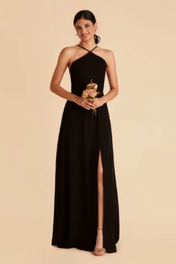 Juliet Chiffon Dress - Black