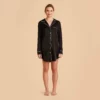 Kamryn Satin Sleepshirt - Black