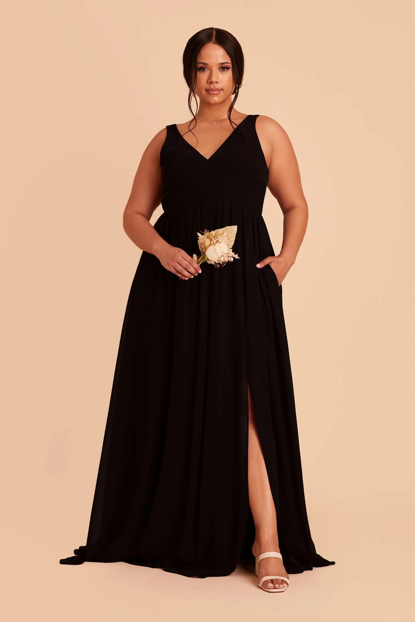 Laurie Empire Dress - Black - Image 8