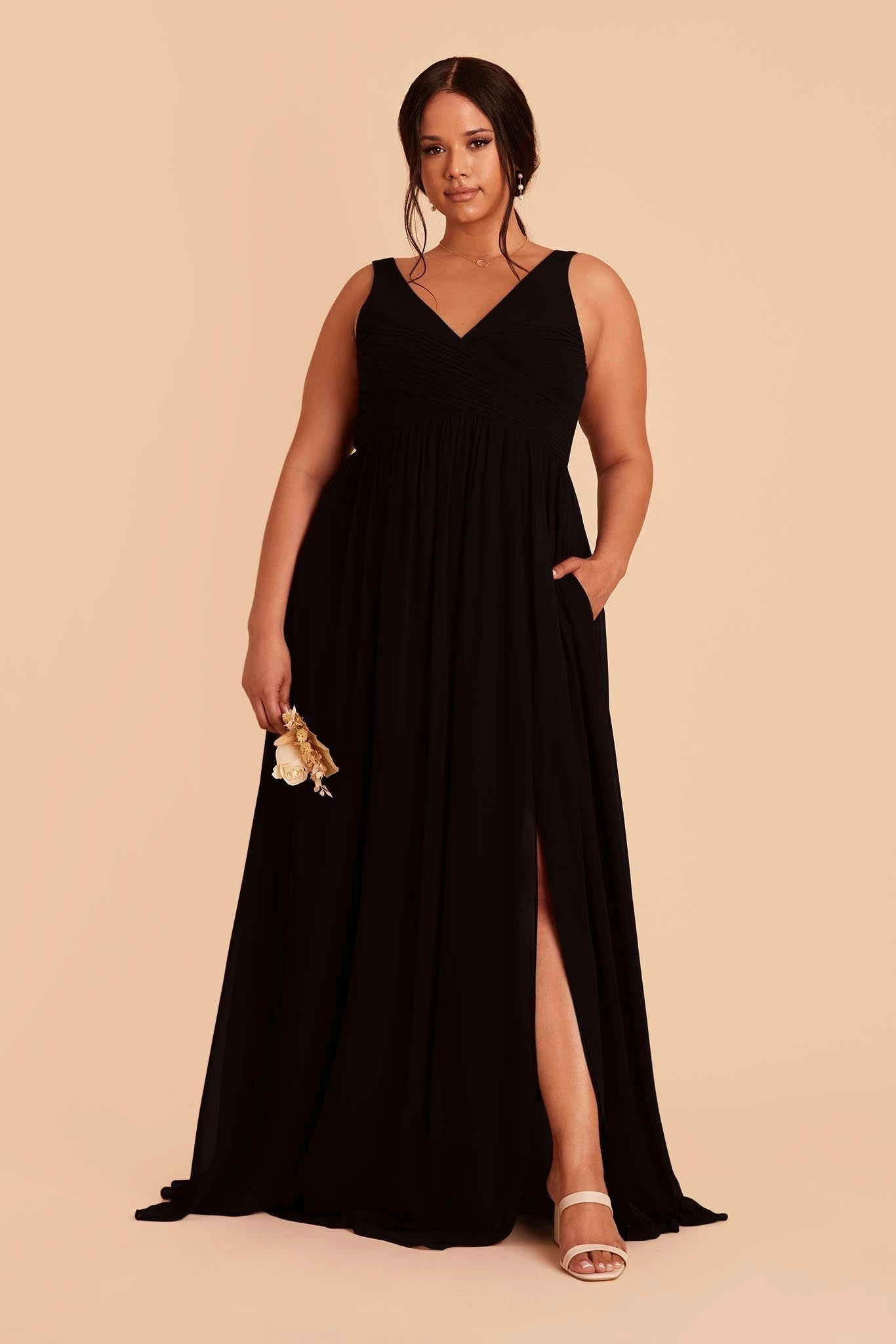 Laurie Empire Dress - Black - Image 3