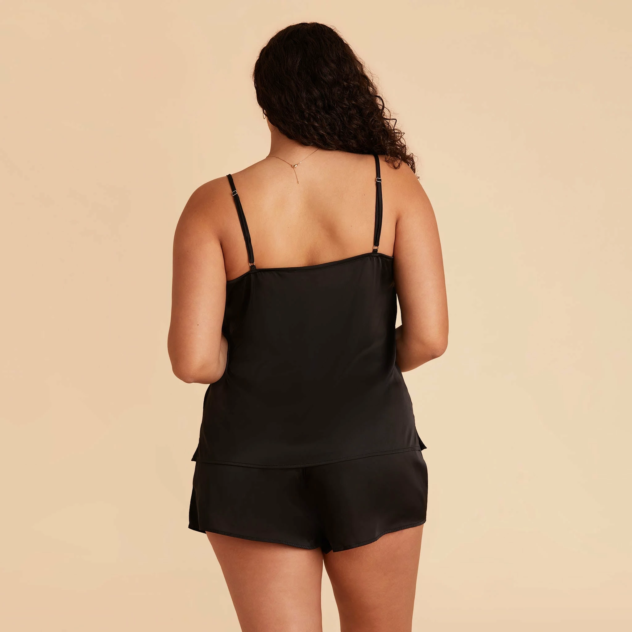 Olivia Cami And Shorts Set - Black - Image 15