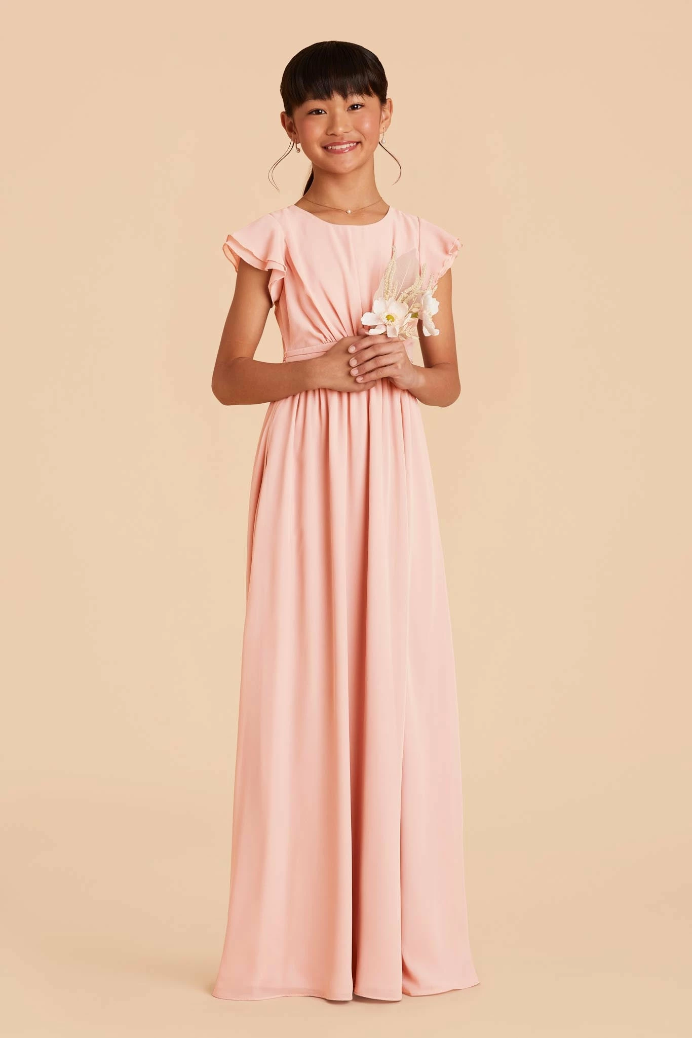 Celine Junior Dress - Blush Pink 1 Celine Junior Dress - Blush Pink