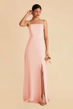 Chris Convertible Chiffon Dress - Blush Pink