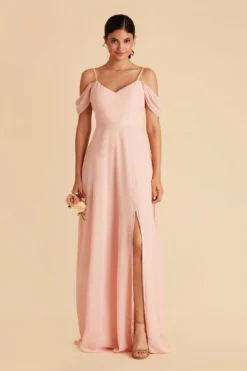 Devin Convertible Dress - Blush Pink 30 Devin Convertible Dress - Blush Pink -US Skirt Sales 2024 blush pink devin convertible slit bridesmaid dress 01