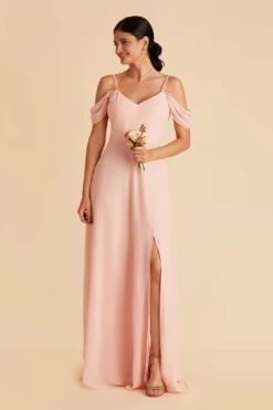 Devin Convertible Dress - Blush Pink 24 Devin Convertible Dress - Blush Pink -US Skirt Sales 2024 blush pink devin convertible slit bridesmaid dress 02