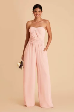 Gigi Convertible Jumpsuit - Blush Pink