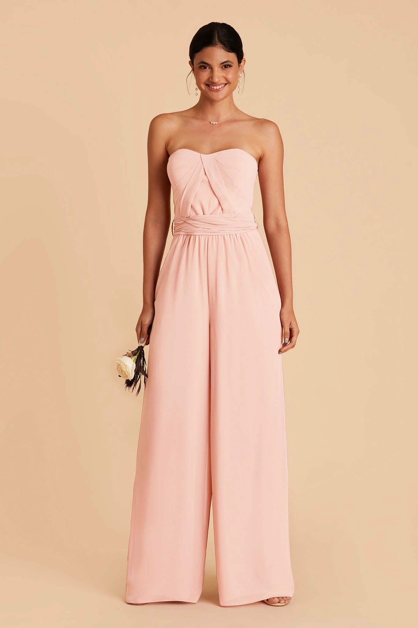 Gigi Convertible Jumpsuit - Blush Pink 4 Gigi Convertible Jumpsuit - Blush Pink - Image 4