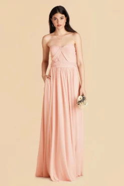 Grace Convertible Dress - Blush Pink -US Skirt Sales 2024 blush pink grace convertible bridesmaid dress 02