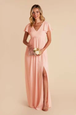 Hannah Empire Dress - Blush Pink