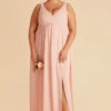 Laurie Empire Dress - Blush Pink