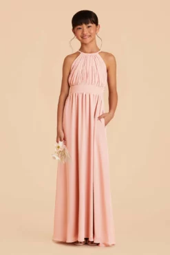 Sienna Junior Dress - Blush Pink -US Skirt Sales 2024 blush pink sienna junior bridesmaid dress 02