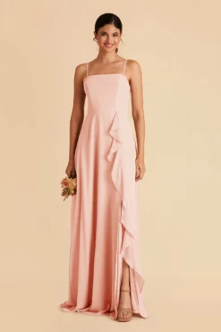Winnie Convertible Chiffon Dress - Blush Pink