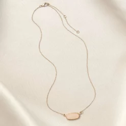 Presley Charm Necklace - Blush 8 Presley Charm Necklace - Blush -US Skirt Sales 2024 blush presley charm necklace accessories 02