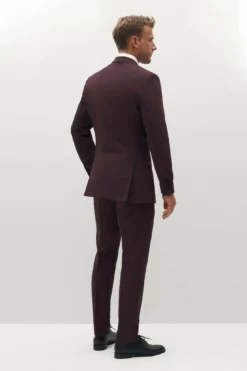 Burgundy Groomsman Suit By SuitShop 10 Burgundy Groomsman Suit By SuitShop -US Skirt Sales 2024 burgundy suitshop groomsmen suit 02