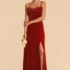 Ash Velvet Dress - Burnt Orange