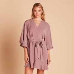 Kenny Ruffle Robe - Dark Mauve -US Skirt Sales 2024 c0c17611eb95abcafa8e3fe0eb770d3c