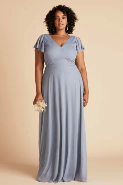 Hannah Dress - Dusty Blue