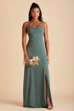 Ash Crepe Dress - Sea Glass