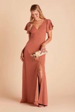 Hannah Crepe Dress - Terracotta -US Skirt Sales 2024 c80008da0badd19da0e22862a1830938