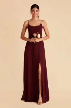 Amy Chiffon Dress - Cabernet 14 Amy Chiffon Dress - Cabernet -US Skirt Sales 2024 cabernet amy bridesmaid dress 02
