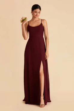 Amy Chiffon Dress - Cabernet 17 Amy Chiffon Dress - Cabernet -US Skirt Sales 2024 cabernet amy bridesmaid dress 04