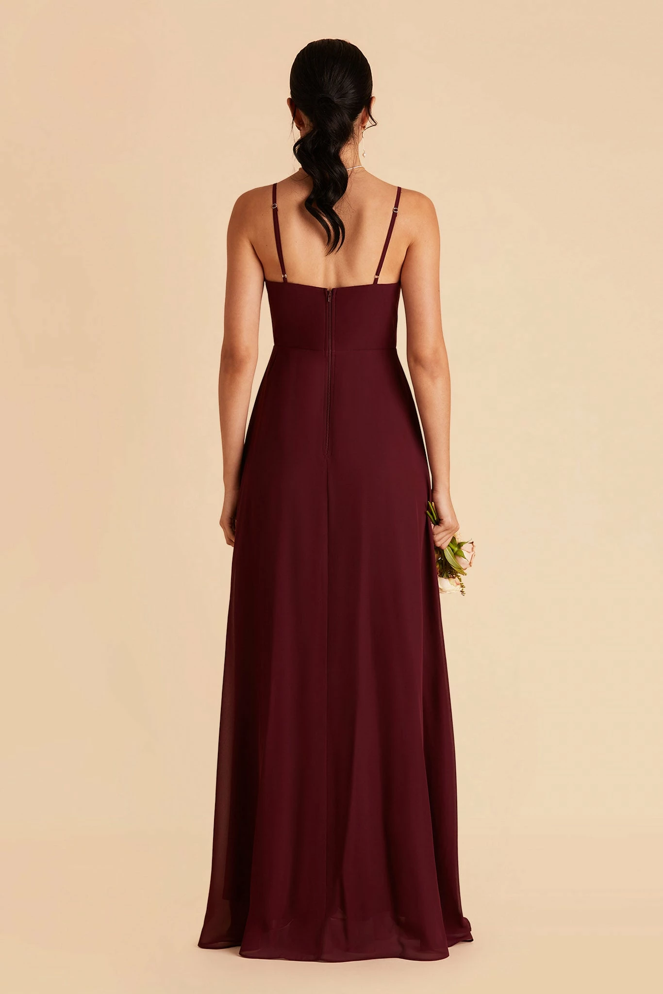 Amy Chiffon Dress - Cabernet 8 Amy Chiffon Dress - Cabernet - Image 8