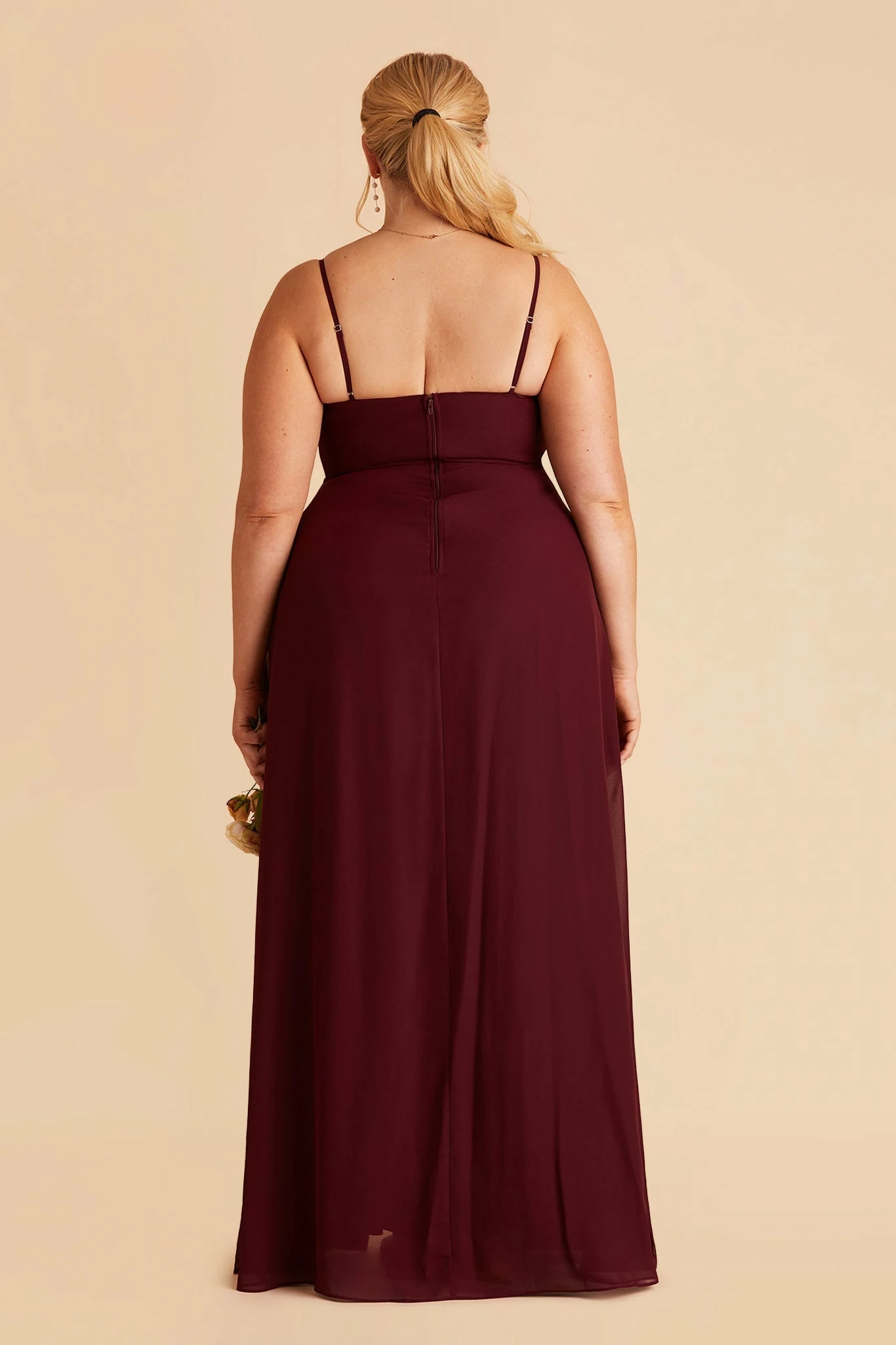 Amy Chiffon Dress - Cabernet 12 Amy Chiffon Dress - Cabernet - Image 12