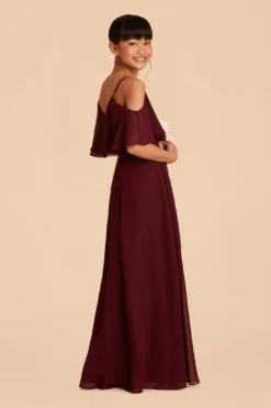 Janie Convertible Junior Dress - Cabernet -US Skirt Sales 2024 cabernet janie convertible junior bridesmaid dress 03