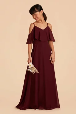 Janie Convertible Junior Dress - Cabernet