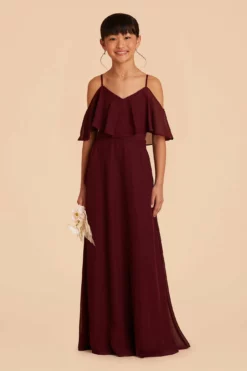 Janie Convertible Junior Dress - Cabernet -US Skirt Sales 2024 cabernet janie convertible junior bridesmaid dress 14