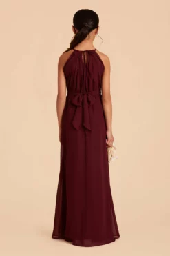 Sienna Junior Dress - Cabernet -US Skirt Sales 2024 cabernet sienna junior bridesmaid dress 06