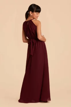 Sienna Junior Dress - Cabernet -US Skirt Sales 2024 cabernet sienna junior bridesmaid dress 08