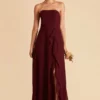 Winnie Convertible Chiffon Dress - Cabernet