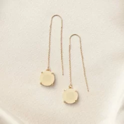 Freddie Threader Earrings - Champagne