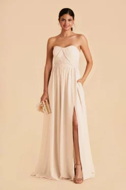 Grace Convertible Dress - Champagne -US Skirt Sales 2024 champagne grace convertible slit bridesmaid dress 02 693e548a 5d30 4b53 ba16 17a1066bfec9