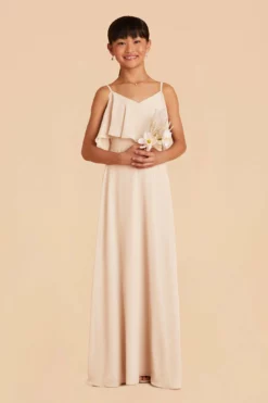 Janie Convertible Junior Dress - Champagne