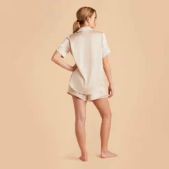 Jonny Satin Pajama Shorts - Champagne -US Skirt Sales 2024 champagne jonny satin short sleeve pajama top and shorts bridesmaid pajamas 08 e7524f53 51fb 41fb 8f5b d2189221aff3