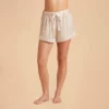 Jonny Satin Pajama Shorts - Champagne