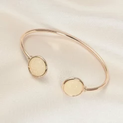 Stevie Bangle Bracelet - Champagne