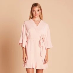 Kenny Ruffle Robe - Pale Blush -US Skirt Sales 2024 d377876c4a9f55357cf8a730286af27a