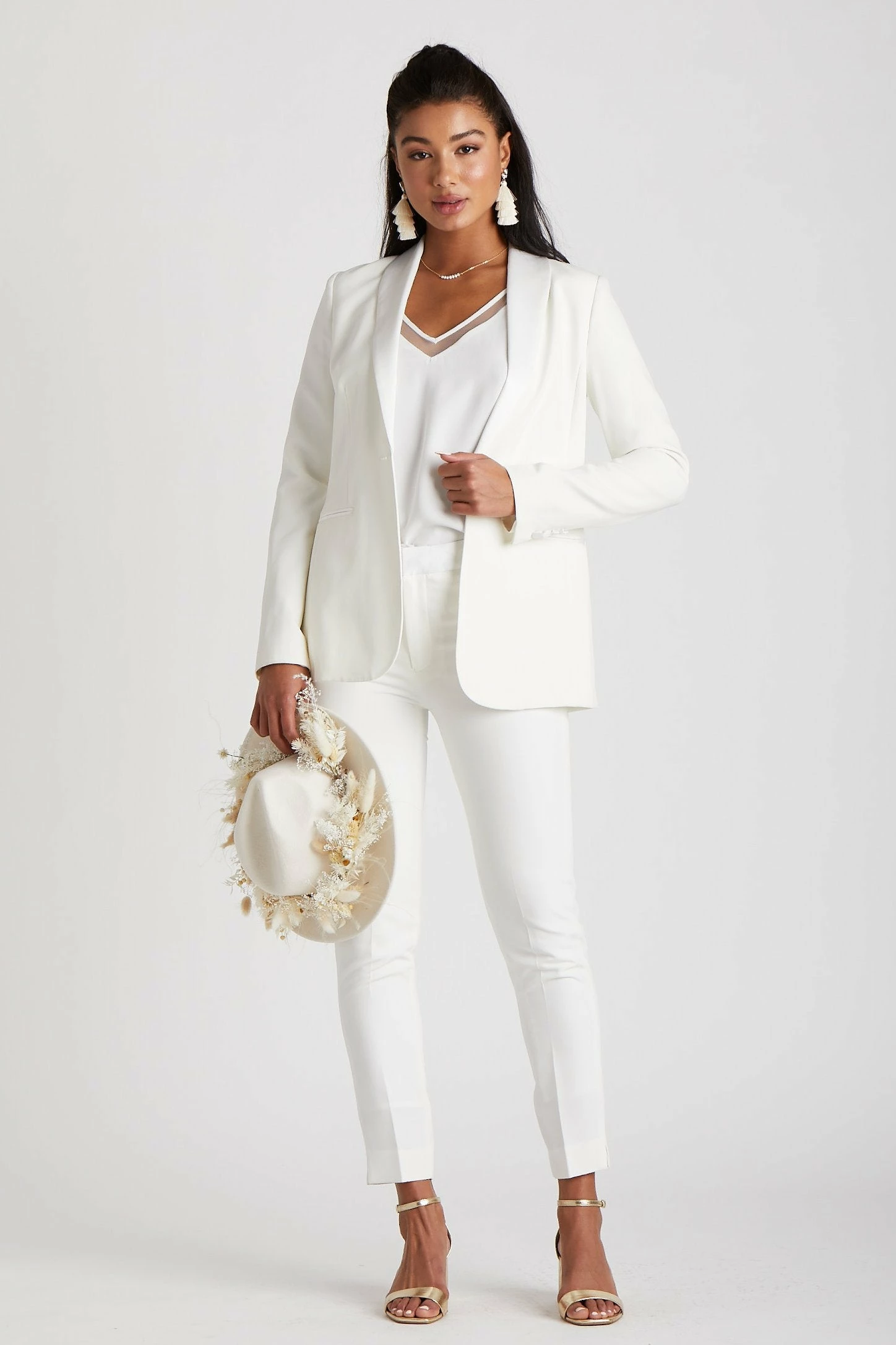 Women's White Tuxedo By SuitShop 3 Women's White Tuxedo By SuitShop - Image 3