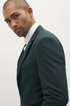 Dark Green Groomsman Suit By SuitShop -US Skirt Sales 2024 dark green suitshop groomsmen suit jacket 04