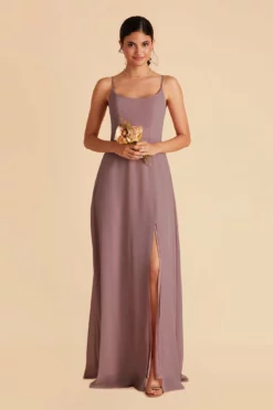 Amy Chiffon Dress - Dark Mauve -US Skirt Sales 2024 dark mauve amy bridesmaid dress 02