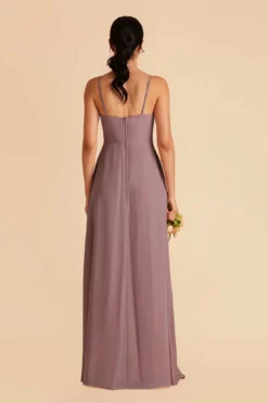 Amy Chiffon Dress - Dark Mauve -US Skirt Sales 2024 dark mauve amy bridesmaid dress 04