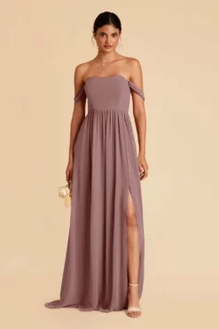 August Convertible Dress - Dark Mauve